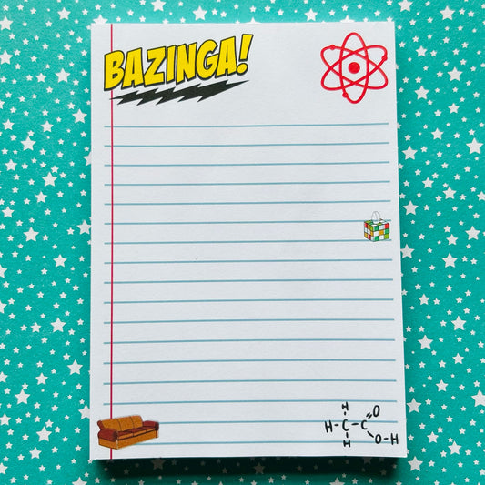 Bazinga A6 Notepad
