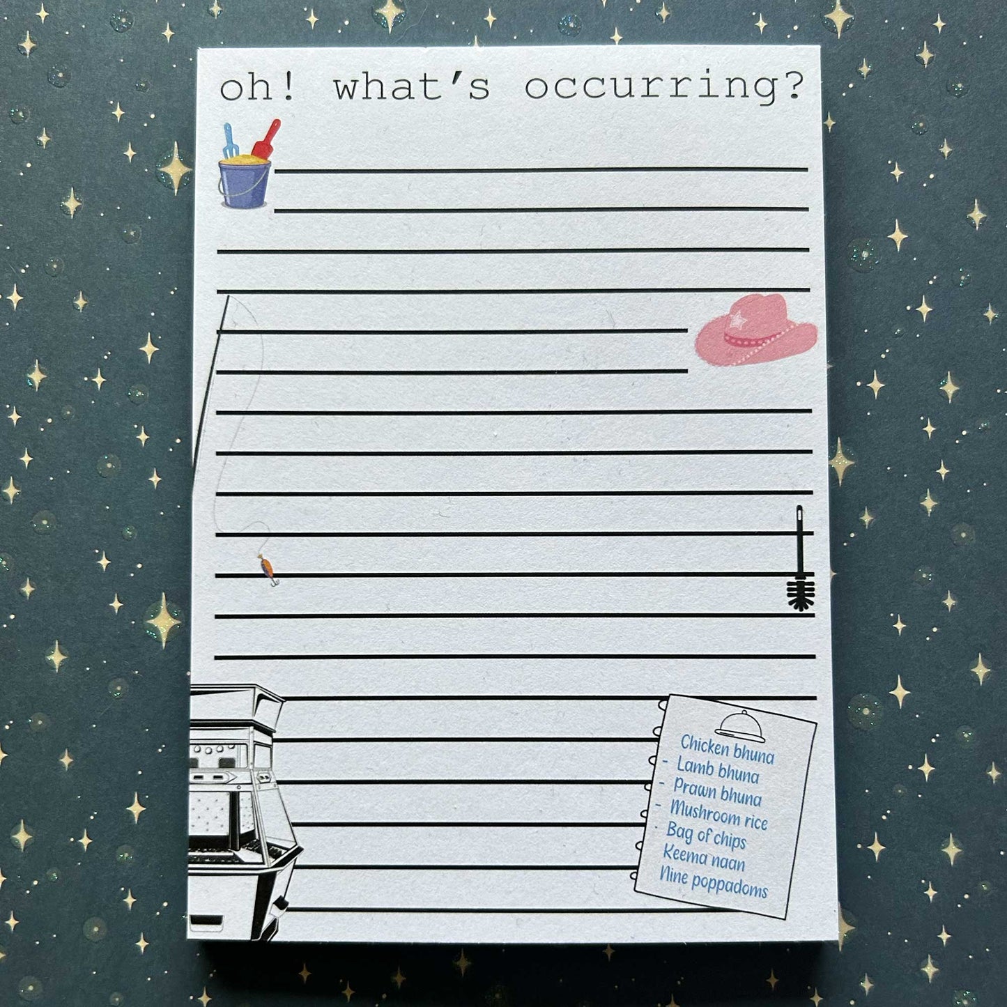 Oh What's Occurring A6 Notepad