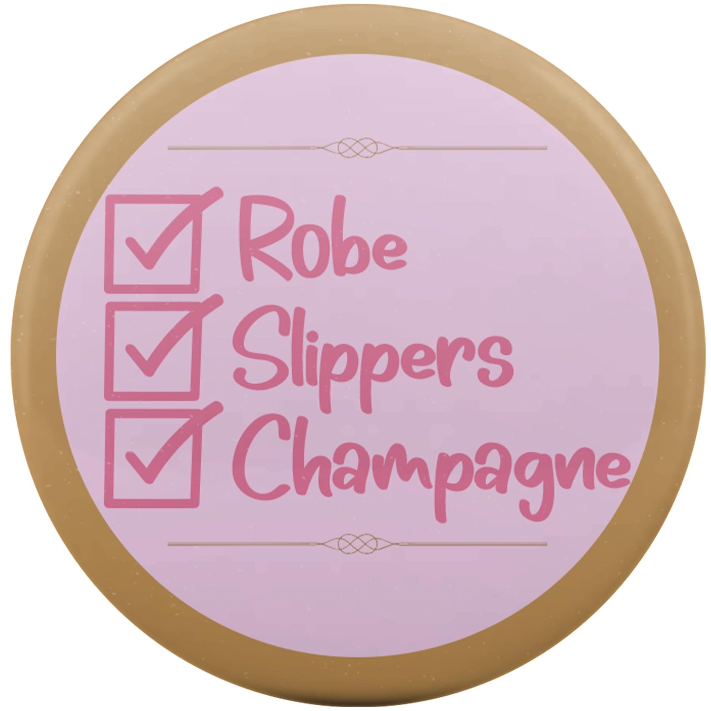 Robe, Slippers, Champagne