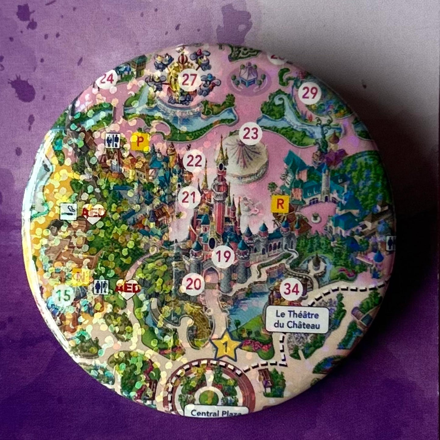 Park Map Holographic Design - Various Locations