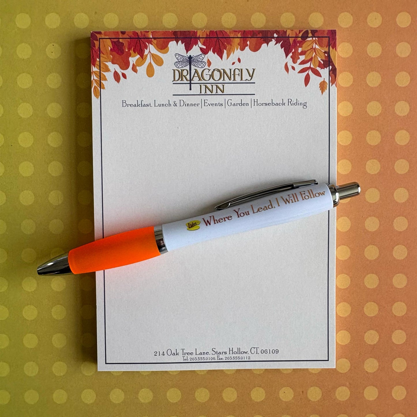 Gilmore Girls Notepad and Pen