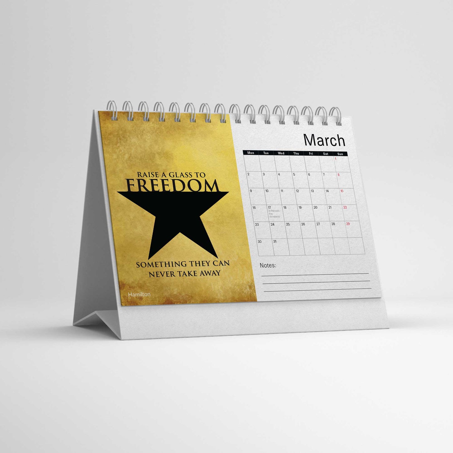 2026 Musical Theatre Desk Calendar