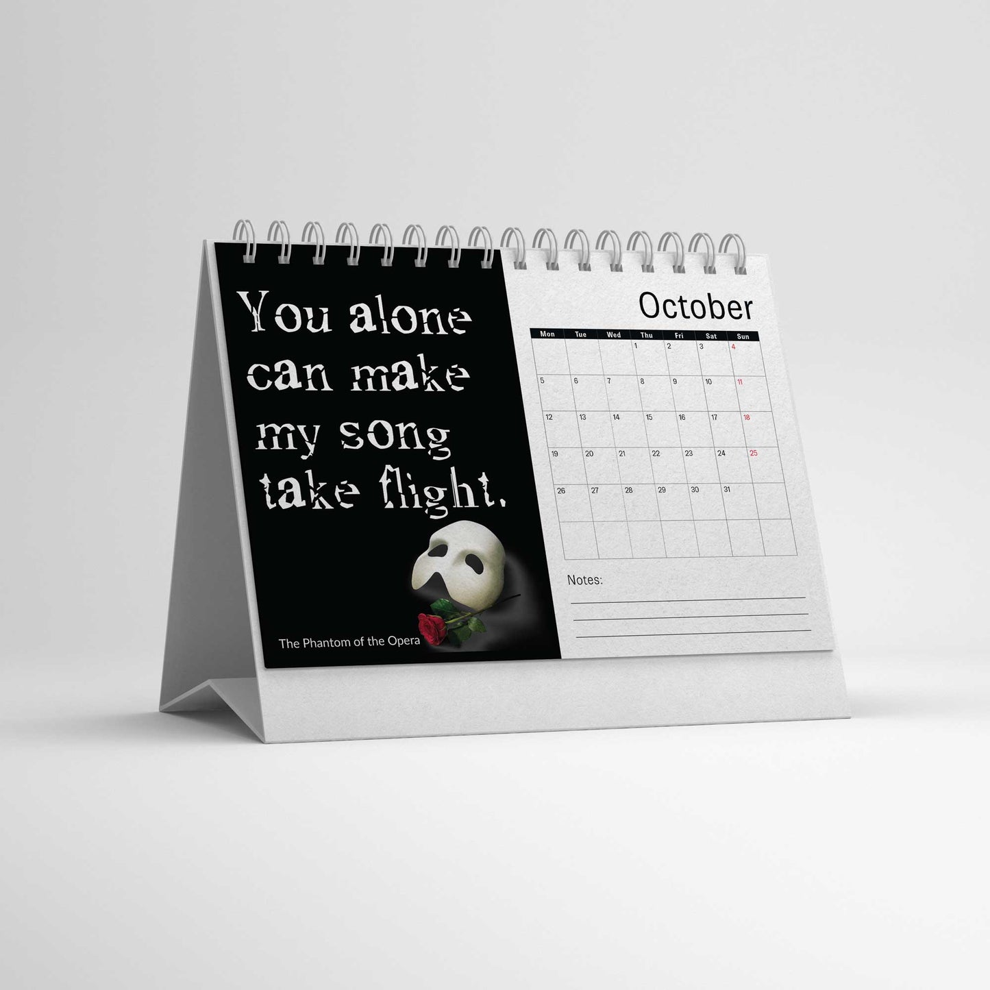2026 Musical Theatre Desk Calendar