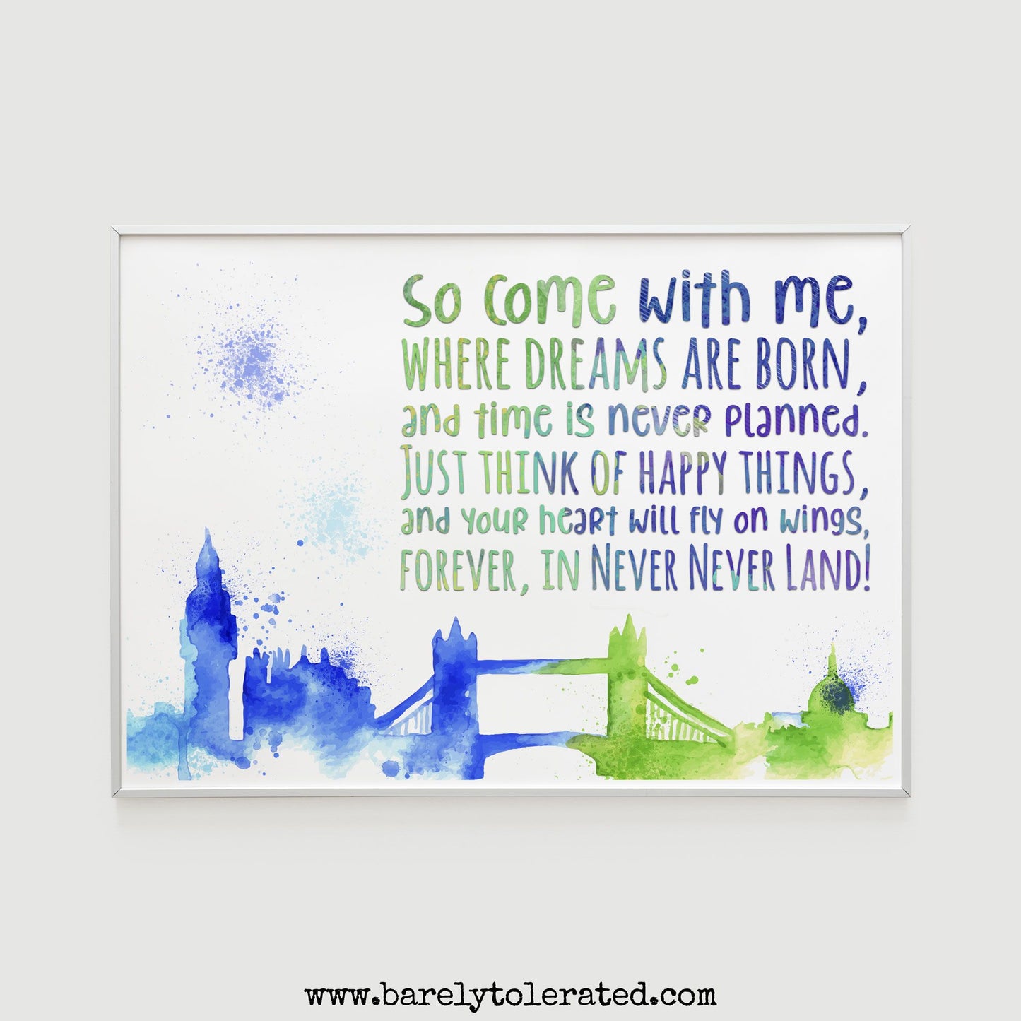 So Come With Me Print Image