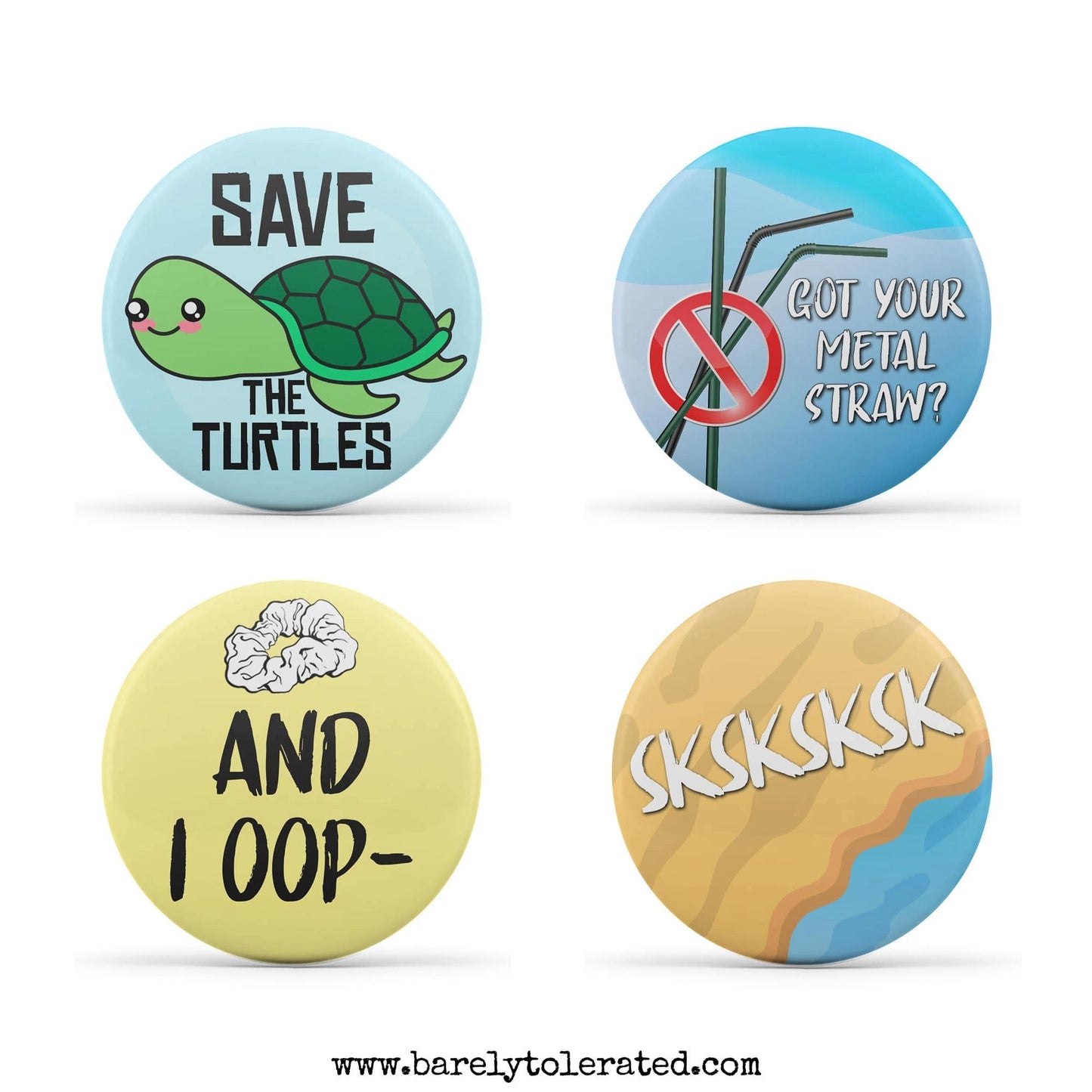 VSCO Set of 4 38mm Badges (Set1) Image