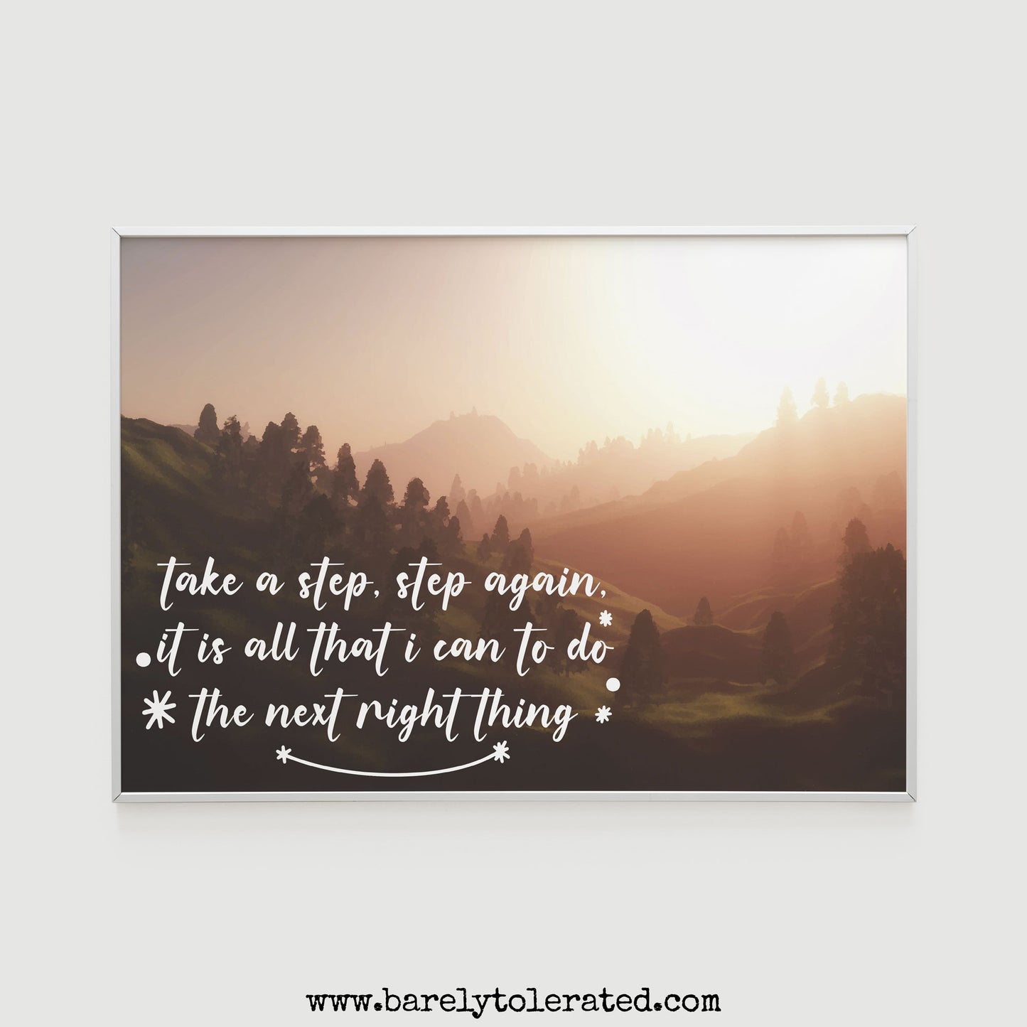 Take A Step, Step Again Print