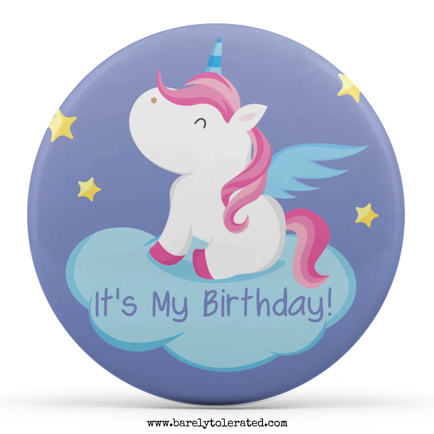 It's My Birthday - Unicorn Blue Cloud