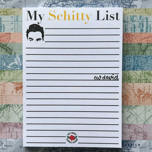 A6 Notepad My Schitty List