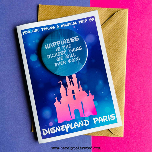 Disneyland Paris Reveal Card & Badge