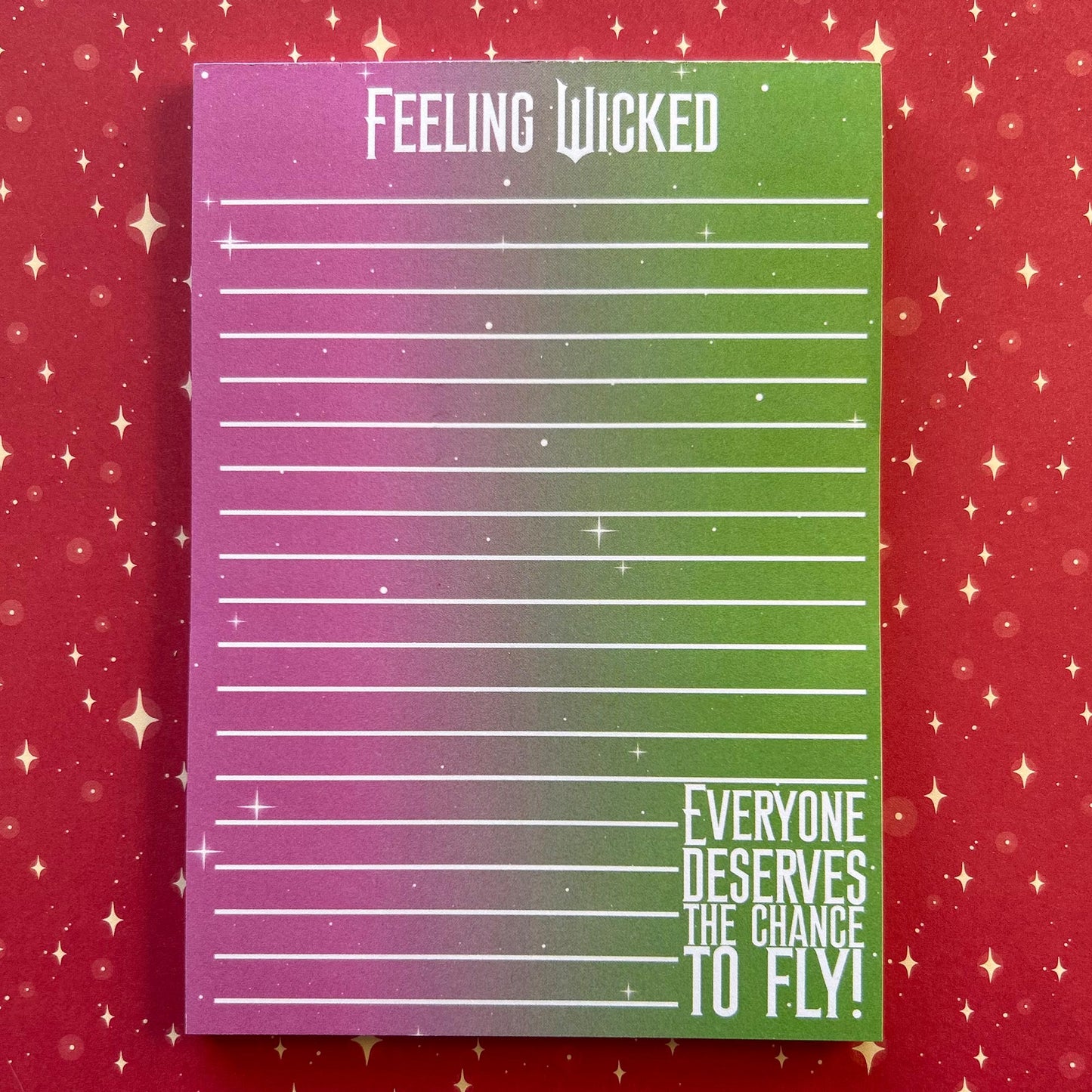 Feeling Wicked A6 Notepad