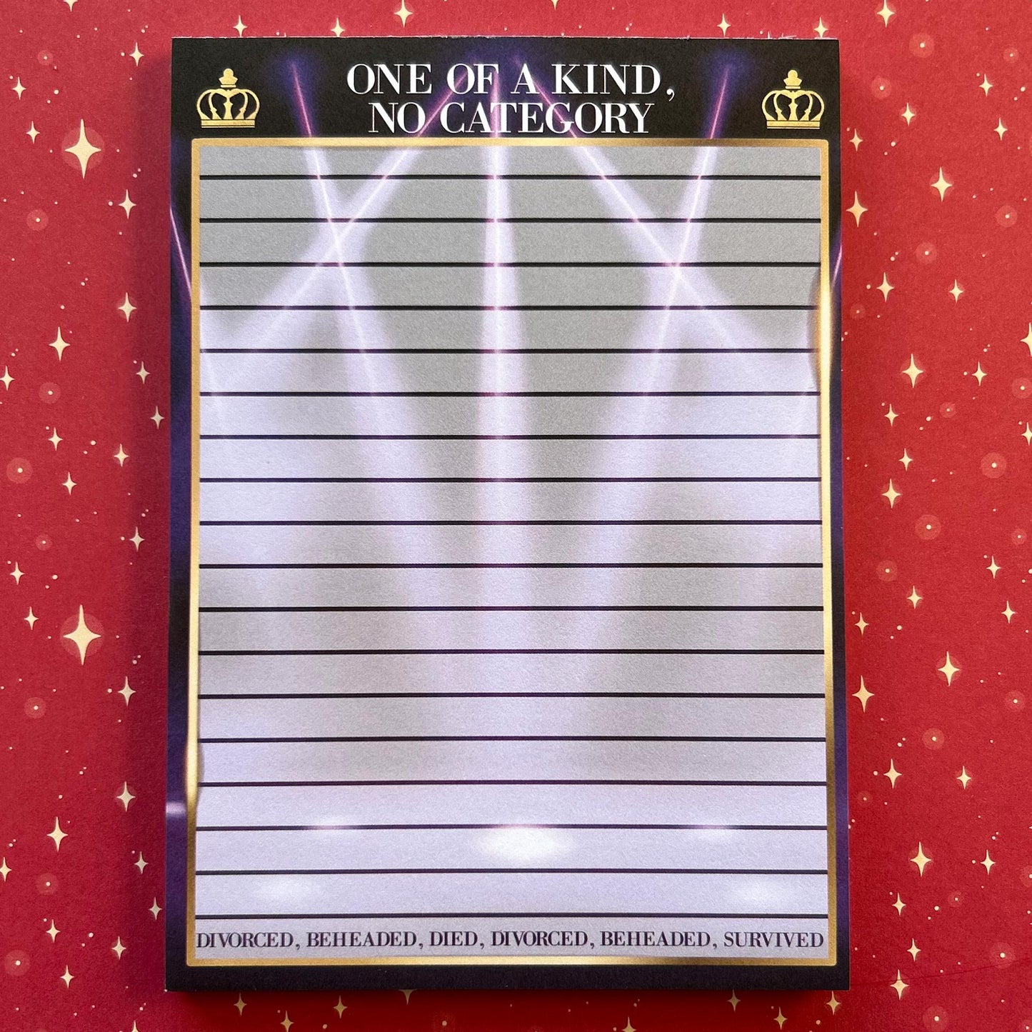 One of a Kind, No Category A6 Notepad