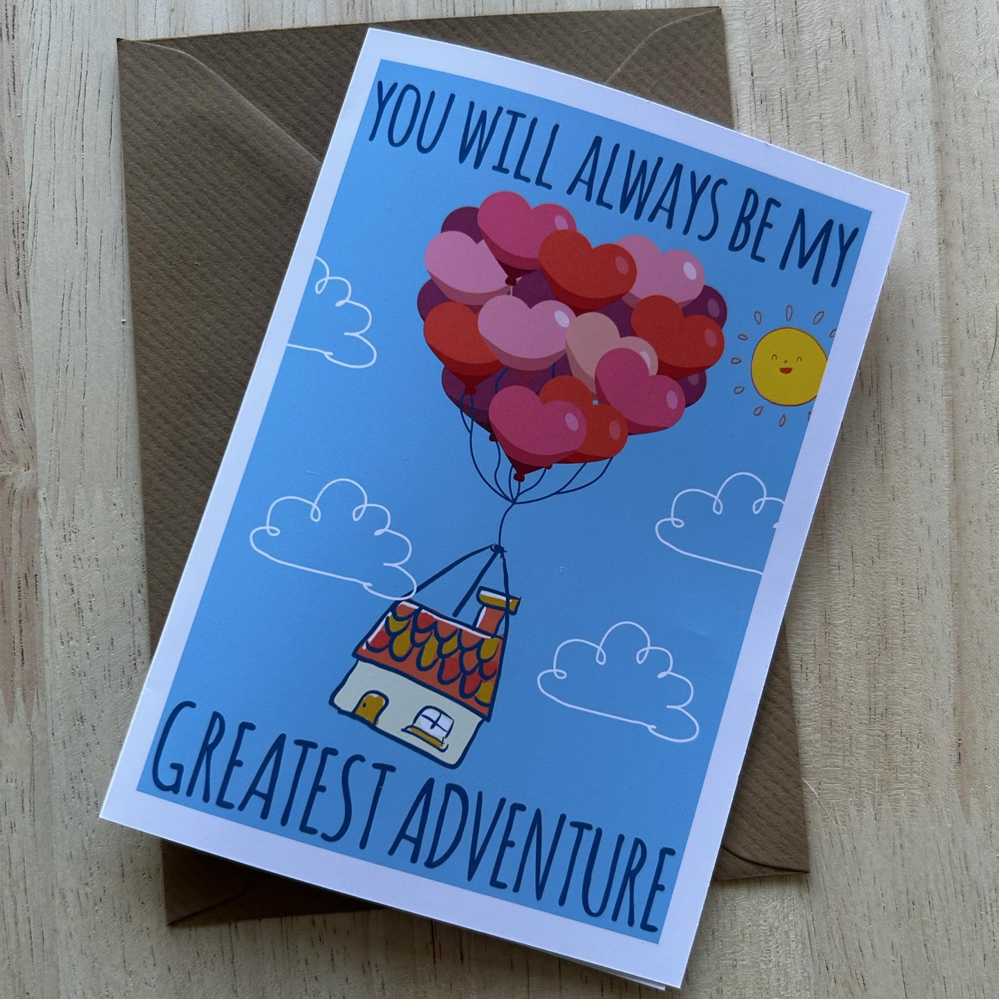 You Will Always Be My Greatest Adventure Valentines Day Card | Up Valentine's Day Card