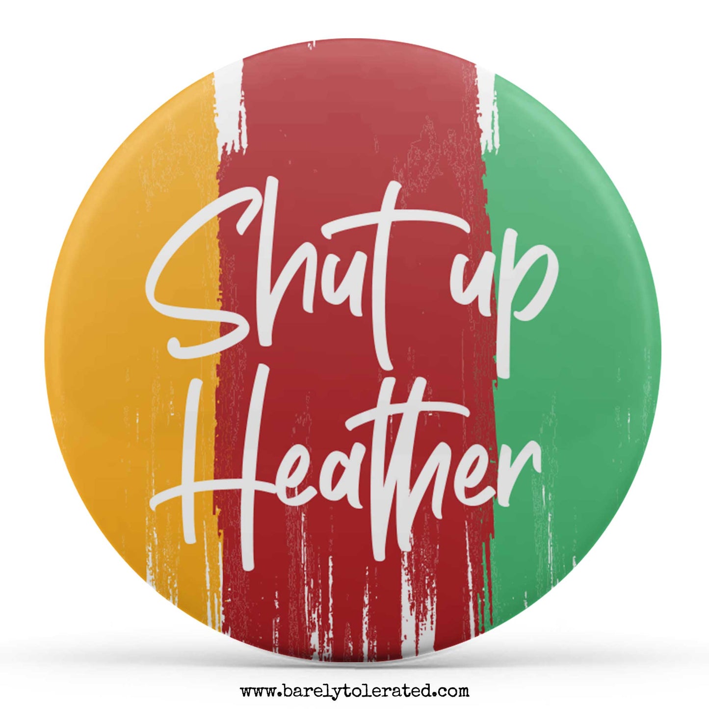 Heathers Reveal Card Reveal Card & Badge / Heathers Greeting Card
