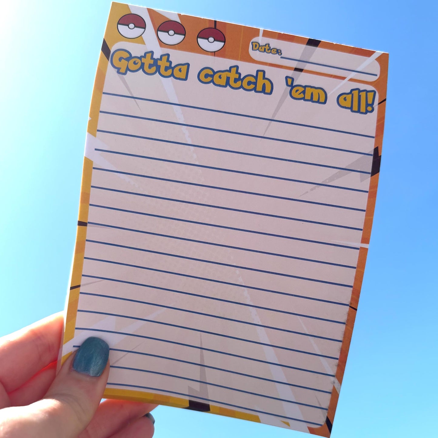 Gotta Catch 'em All A6 Notepad