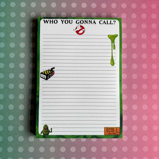 Who You Gonna Call Notepad A6