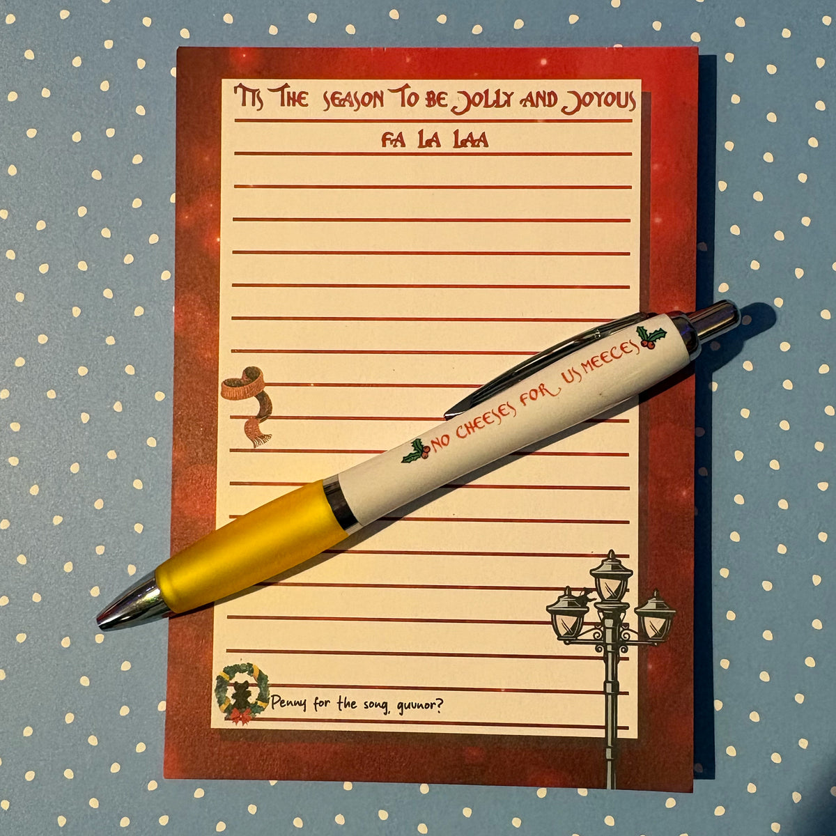 Muppets Christmas Carol Notepad and Pen