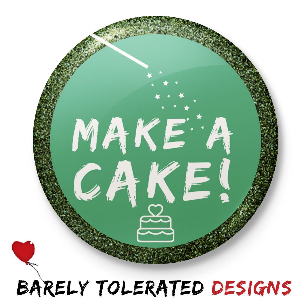Make a Cake (Glitter Border) Image