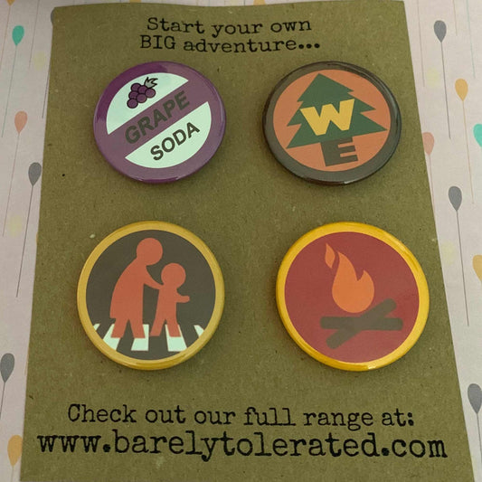 Set of 4 Wilderness Explorer Inspired Badges Image