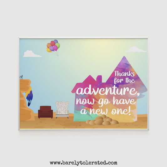 Thanks For The Adventure Print Image