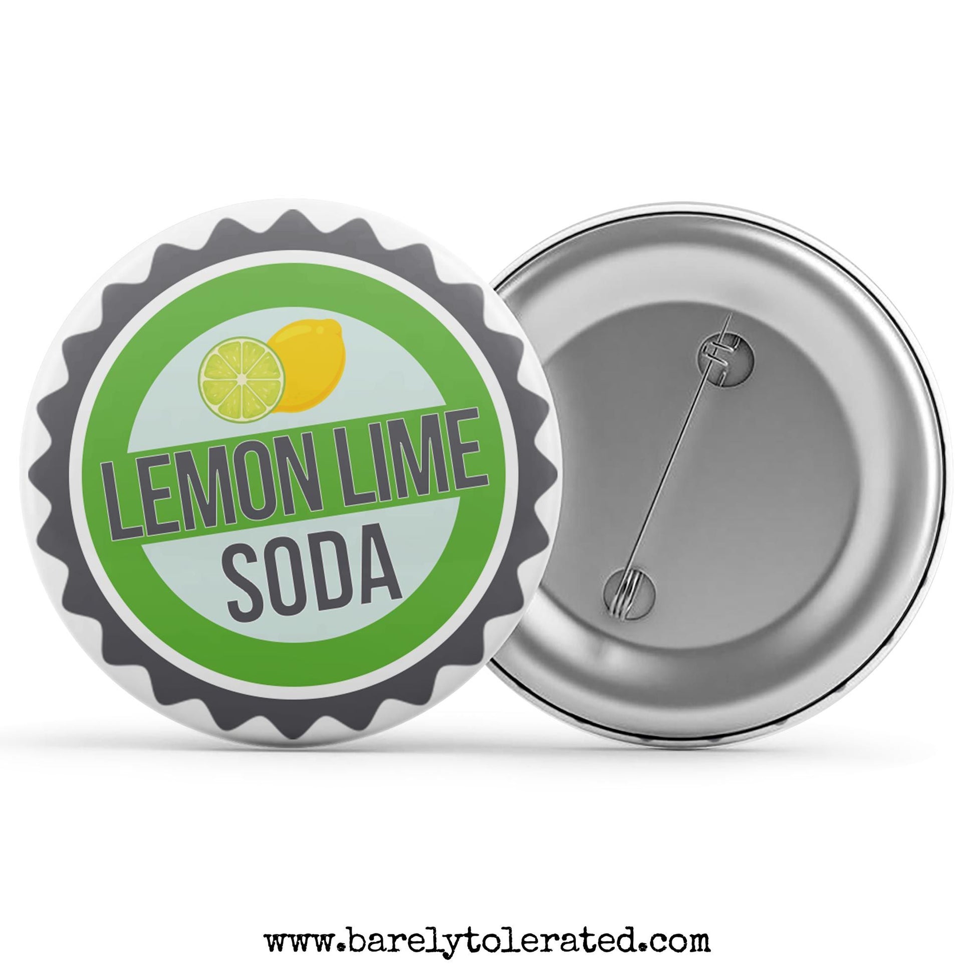 Lemon Lime Soda Bottle Cap Image