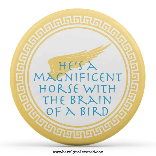 He's A Magnificent Horse with the Brain of a Bird