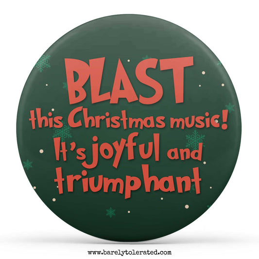 Blast this Christmas music!