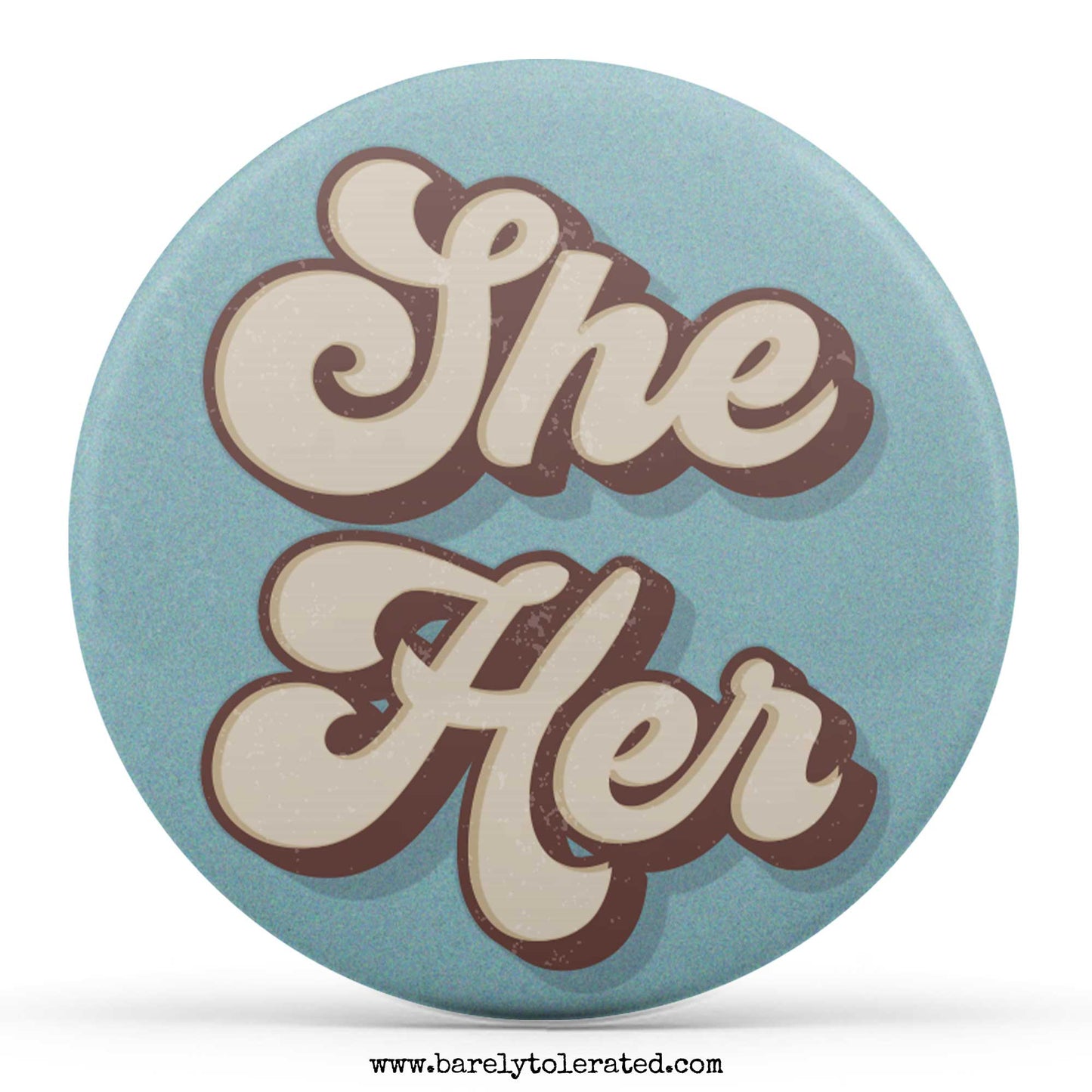 70s Style She/Her Customisable