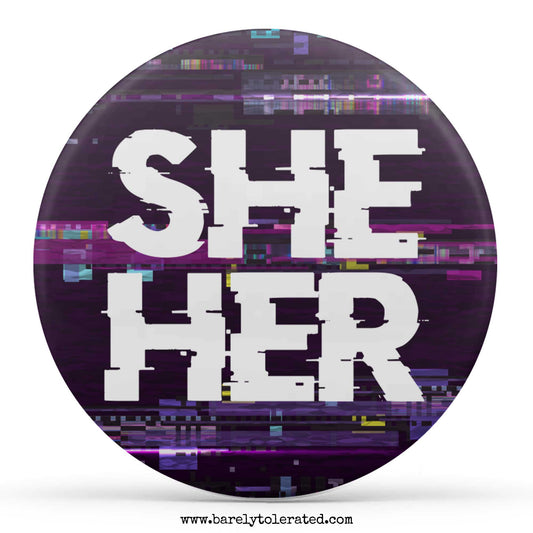 Gaming/Glitch Style She/Her Customisable