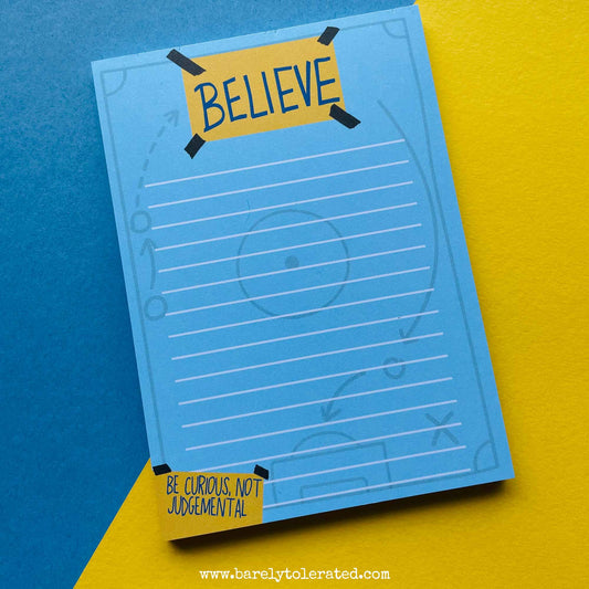 A6 Notepad Believe