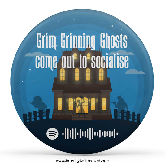 Grim Grinning Ghosts come out to socialise (with Spotify Code)