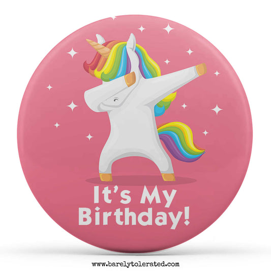 It's My Birthday - Unicorn Dab Pink