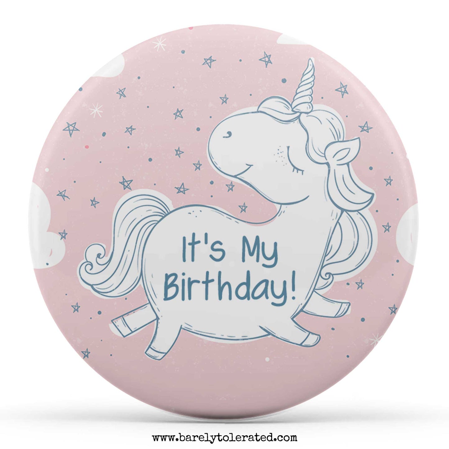 It's My Birthday - Unicorn Pink Stars