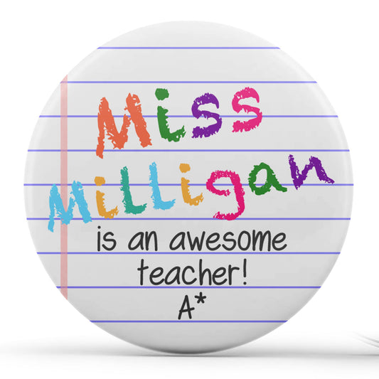 Personalised Awesome Teacher