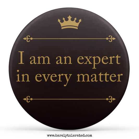 I'm An Expert In Every Matter