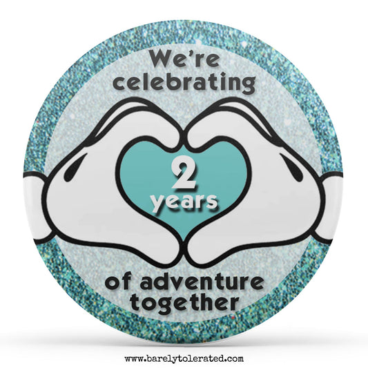 We're celebrating x years of adventure together (Customised)